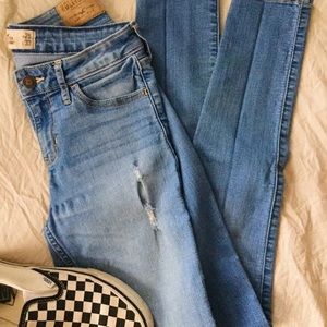 Hollister Light Wash Ripped Jeans